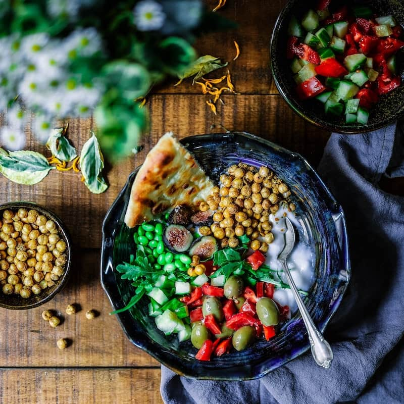 Image of beautifully arranged meals