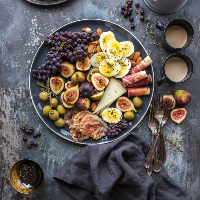 Image of beautifully arranged meals