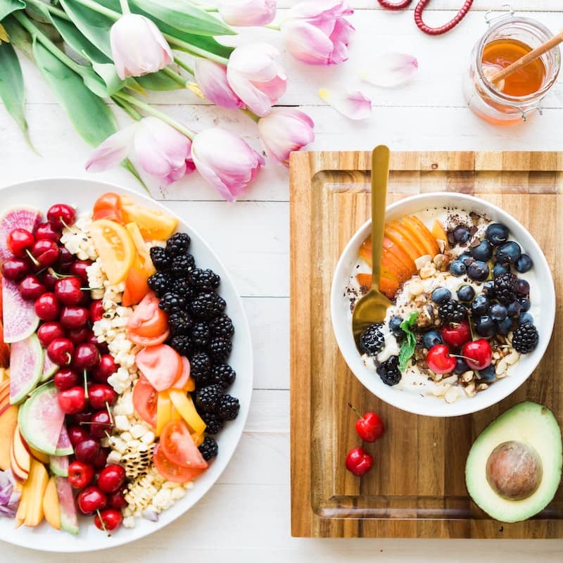 Image of beautifully arranged meals