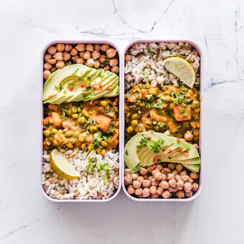 Image of beautifully arranged meals